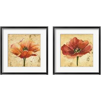 Framed 'Poppy 2 Piece Framed Art Print Set' border=