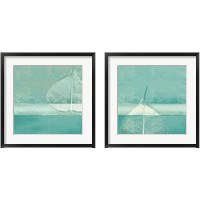 Framed Less is More on Teal 2 Piece Framed Art Print Set