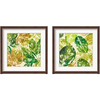 Framed Green Overlay 2 Piece Framed Art Print Set