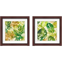 Framed Green Overlay 2 Piece Framed Art Print Set
