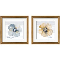 Framed 'Blossom and Grow 2 Piece Framed Art Print Set' border=