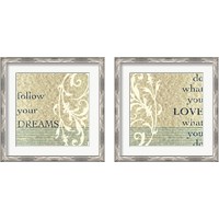 Framed Do What You Love 2 Piece Framed Art Print Set