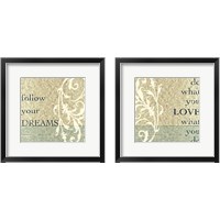 Framed Do What You Love 2 Piece Framed Art Print Set