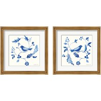 Framed 'Songbird Celebration 2 Piece Framed Art Print Set' border=