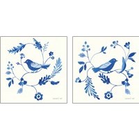 Framed 'Songbird Celebration 2 Piece Art Print Set' border=