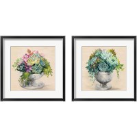 Framed Festive Succulents 2 Piece Framed Art Print Set