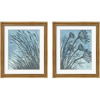 Framed Tall Grasses on Blue 2 Piece Framed Art Print Set