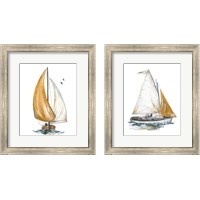 Framed Gold Sail 2 Piece Framed Art Print Set
