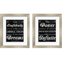 Framed 'Direction of your Dreams 2 Piece Framed Art Print Set' border=