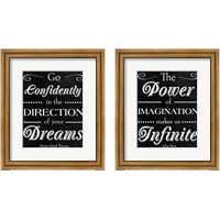 Framed 'Direction of your Dreams 2 Piece Framed Art Print Set' border=