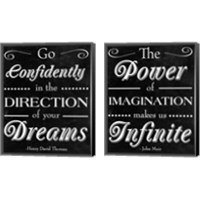 Framed 'Direction of your Dreams 2 Piece Canvas Print Set' border=