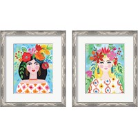 Framed Boho Girl 2 Piece Framed Art Print Set