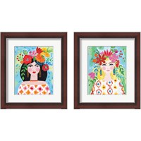 Framed Boho Girl 2 Piece Framed Art Print Set