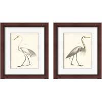 Framed Vintage Heron 2 Piece Framed Art Print Set