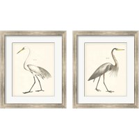 Framed Vintage Heron 2 Piece Framed Art Print Set