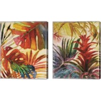 Framed 'Tropic Botanicals 2 Piece Canvas Print Set' border=