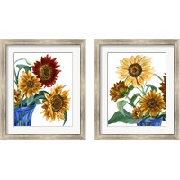 Framed China Sunflowers 2 Piece Framed Art Print Set