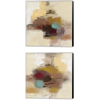 Framed 'Morello Cherry Abstract 2 Piece Canvas Print Set' border=