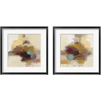 Framed 'Morello Cherry Abstract 2 Piece Framed Art Print Set' border=