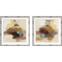 Framed 'Morello Cherry Abstract 2 Piece Framed Art Print Set' border=