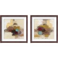 Framed 'Morello Cherry Abstract 2 Piece Framed Art Print Set' border=