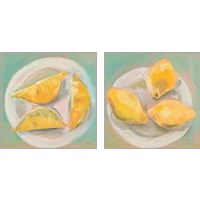 Framed 'Life and Lemons 2 Piece Art Print Set' border=