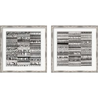 Framed 'Partitura Visiva 2 Piece Framed Art Print Set' border=