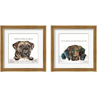 Framed Dog Lover 2 Piece Framed Art Print Set