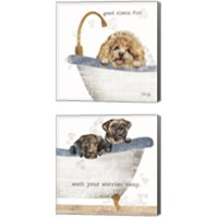 Framed 'Good Clean Fun 2 Piece Canvas Print Set' border=