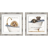 Framed 'Good Clean Fun 2 Piece Framed Art Print Set' border=