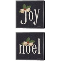 Framed 'Joy & Noel 2 Piece Canvas Print Set' border=