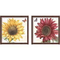 Framed 'Sunflower Splendor 2 Piece Framed Art Print Set' border=