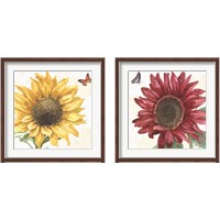 Framed 'Sunflower Splendor 2 Piece Framed Art Print Set' border=