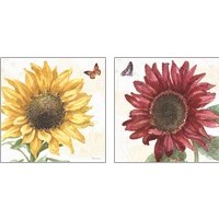 Framed 'Sunflower Splendor 2 Piece Art Print Set' border=