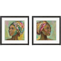 Framed African Woman 2 Piece Framed Art Print Set