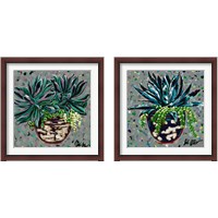 Framed Succulent Pot 2 Piece Framed Art Print Set