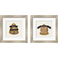 Framed 'Bee Hive Sentiment  2 Piece Framed Art Print Set' border=