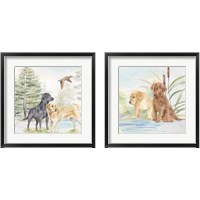 Framed Woodland Dogs 2 Piece Framed Art Print Set