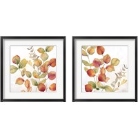 Framed 'Eucalyptus Leaves Spice 2 Piece Framed Art Print Set' border=