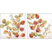 Framed Eucalyptus Leaves Spice 2 Piece Art Print Set