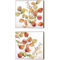 Framed 'Eucalyptus Leaves Spice 2 Piece Canvas Print Set' border=