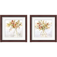 Framed 'Eucalyptus Vase Spice 2 Piece Framed Art Print Set' border=