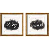 Framed 'Laundry Splash 2 Piece Framed Art Print Set' border=