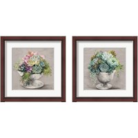 Framed Festive Succulents Gray 2 Piece Framed Art Print Set