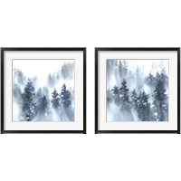 Framed 'Misty Forest 2 Piece Framed Art Print Set' border=