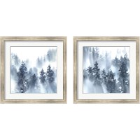 Framed 'Misty Forest 2 Piece Framed Art Print Set' border=