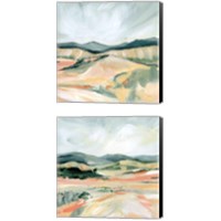 Framed 'Vermillion Landscape 2 Piece Canvas Print Set' border=