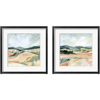 Framed 'Vermillion Landscape 2 Piece Framed Art Print Set' border=