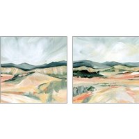Framed 'Vermillion Landscape 2 Piece Art Print Set' border=