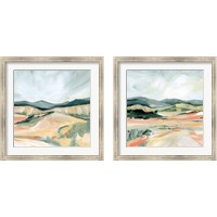 Framed 'Vermillion Landscape 2 Piece Framed Art Print Set' border=